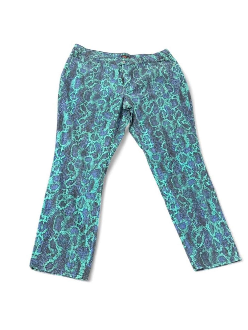 Women's Blue and Multi Trousers
